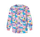 Patchwork Kitty - Hellow Kitty CJewel Neck Warm-up